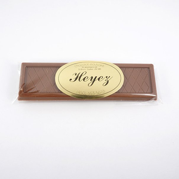 Thin bar Belgian chocolate sweetened with maltitol
