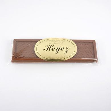 Thin bar of Belgian milk chocolate sweetened with maltitol