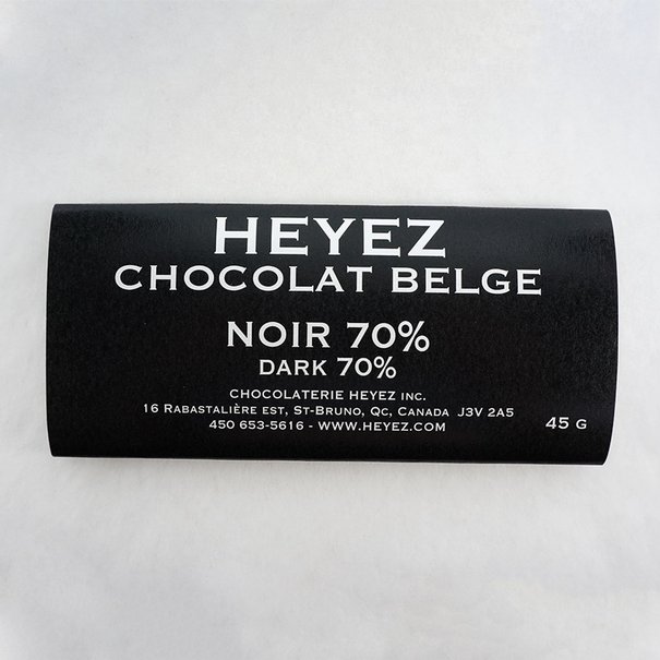 Dark Belgian chocolate bar 70%