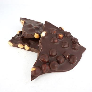 Plaques noisettes et chocolat noir