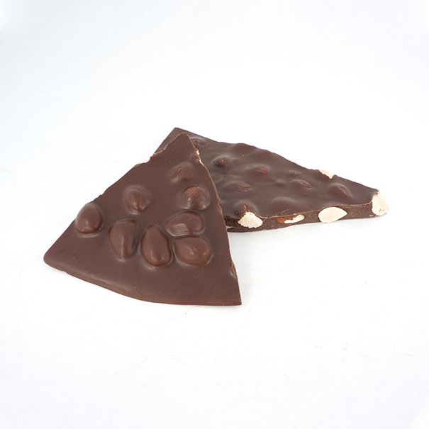 Almond and dark chocolate plates