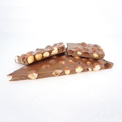 Plaques noisettes et chocolat au lait