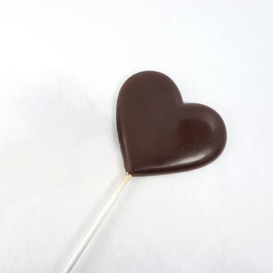 Coeur suçon grand chocolat noir
