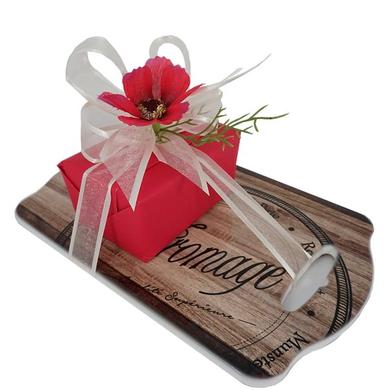 Cheese board and 8 chocolates box